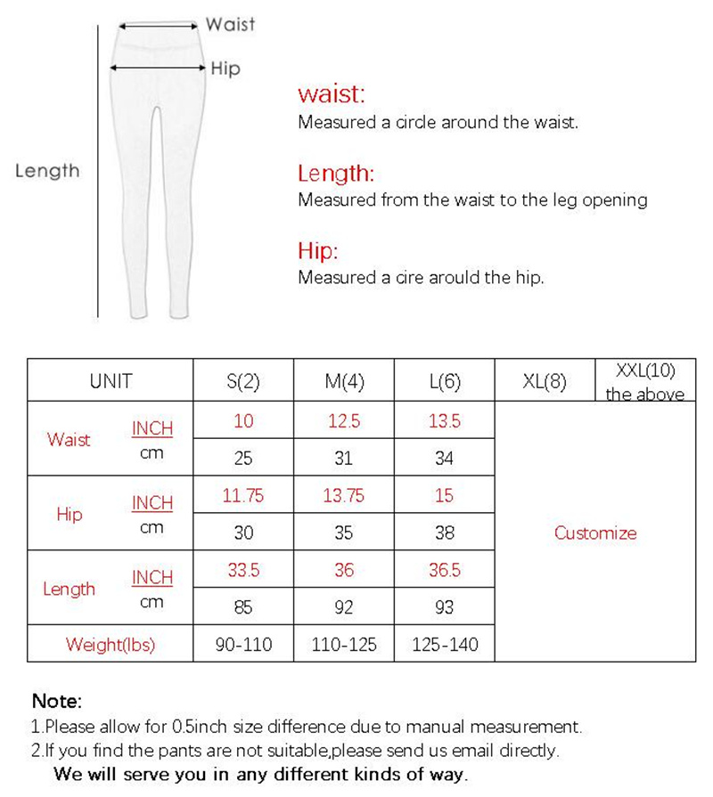 F006裤子尺寸表