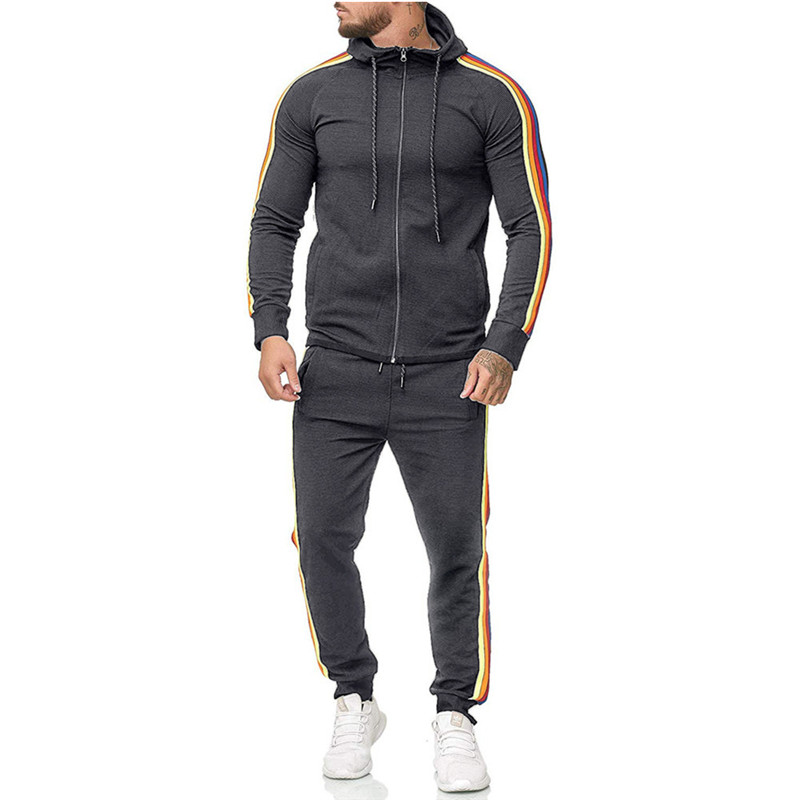 Wholesale Mens Tracksuit Hoodies Running Two Piece Training Sports ...